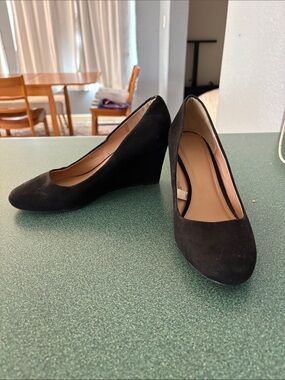 Target Black Suede Wedge Pumps - Women's Dress Shoes